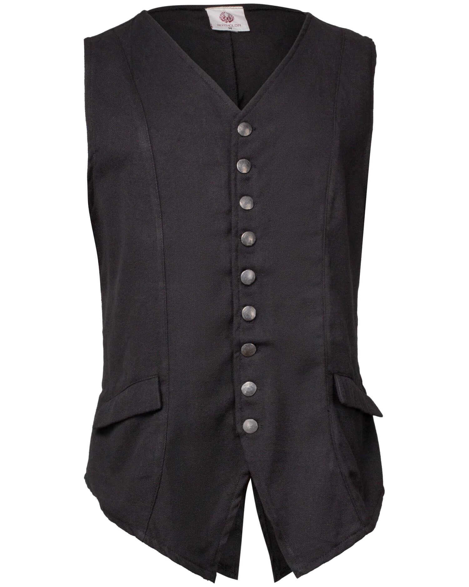 Medieval cotton vest model Ismael, black color