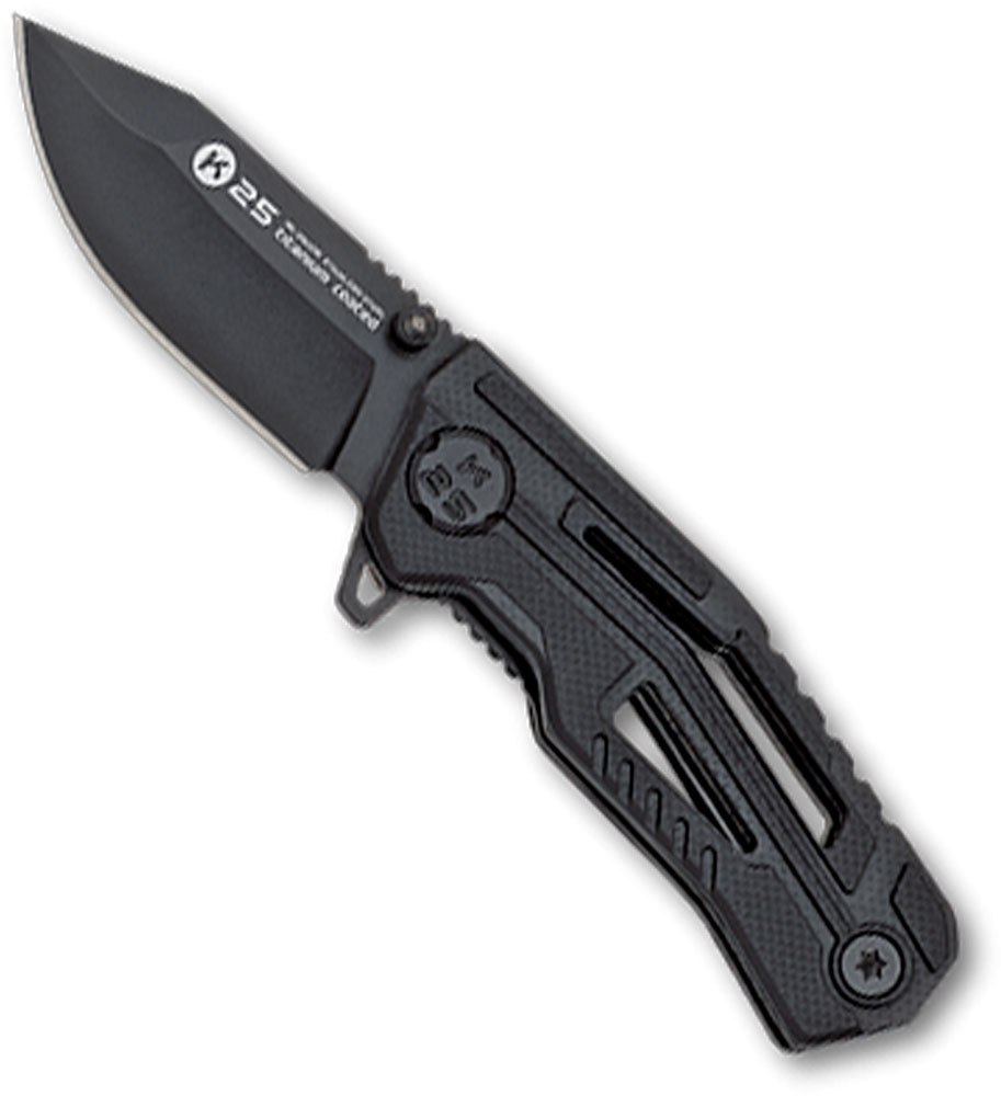 Tactical Knife K25 with G10 Carbon Fiber Effect Handle