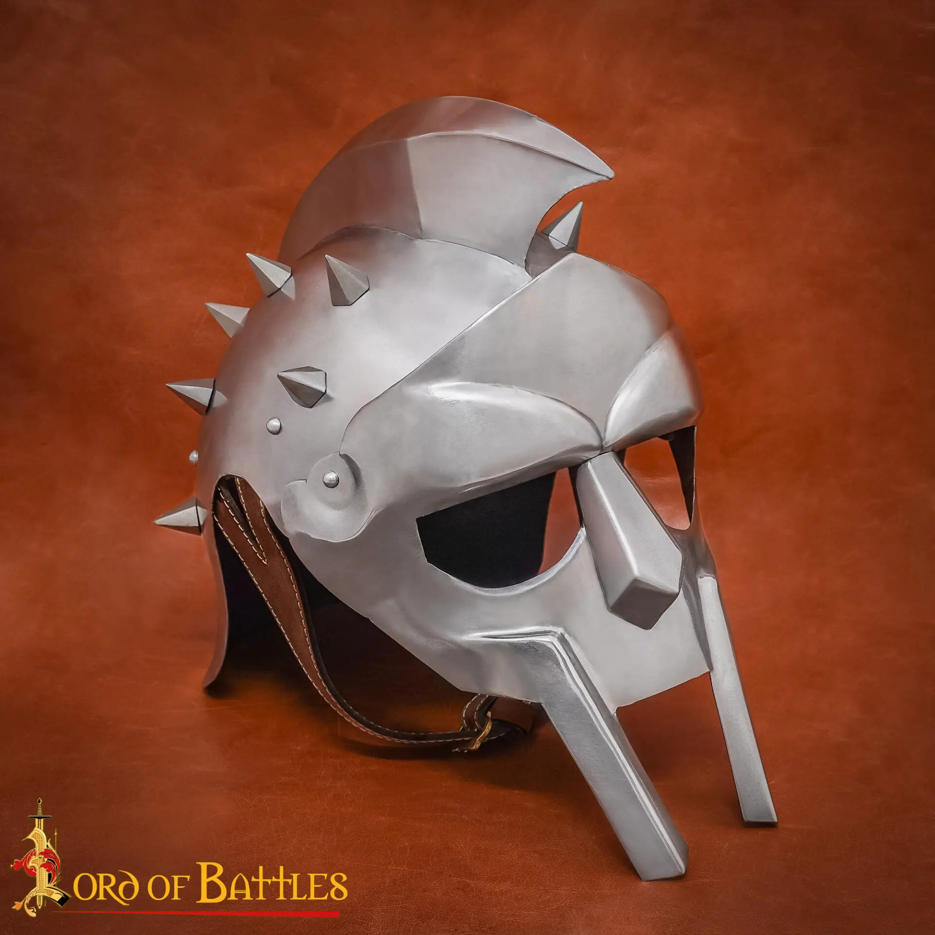 Roman helmet of Gladiator Maximus with spikes (caliber 18)