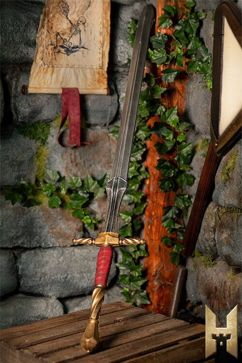 Long Imperial Sword with Gold Finish for LARP (120 cm.)