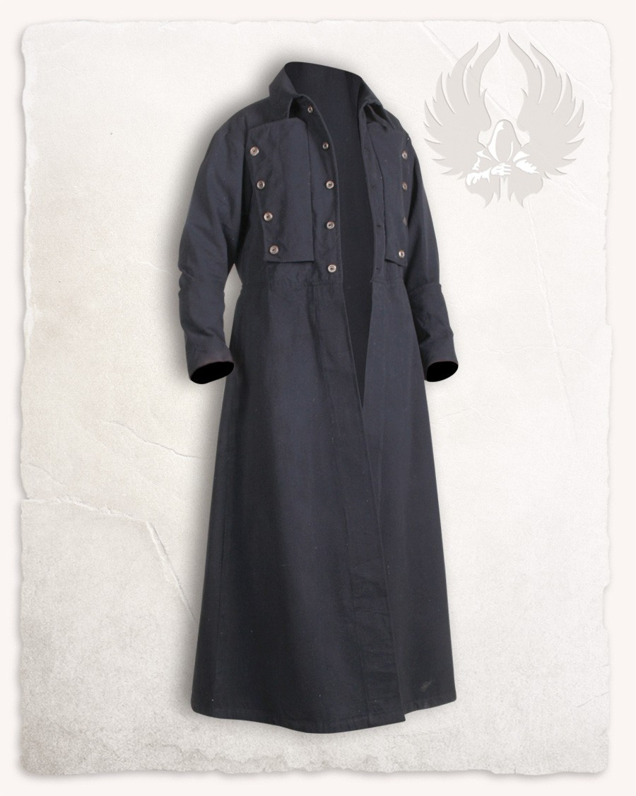 Medieval coat model Kondor, black color