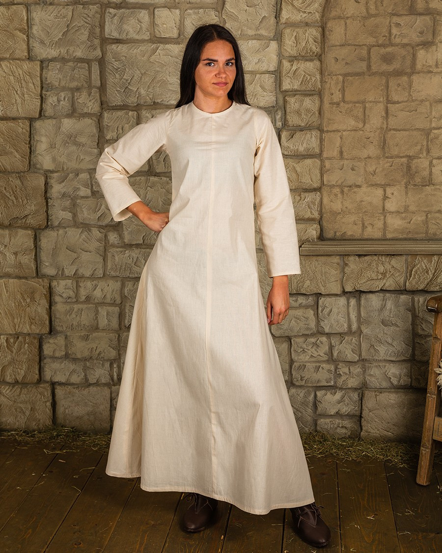Medieval inner tunic model Marita, natural color