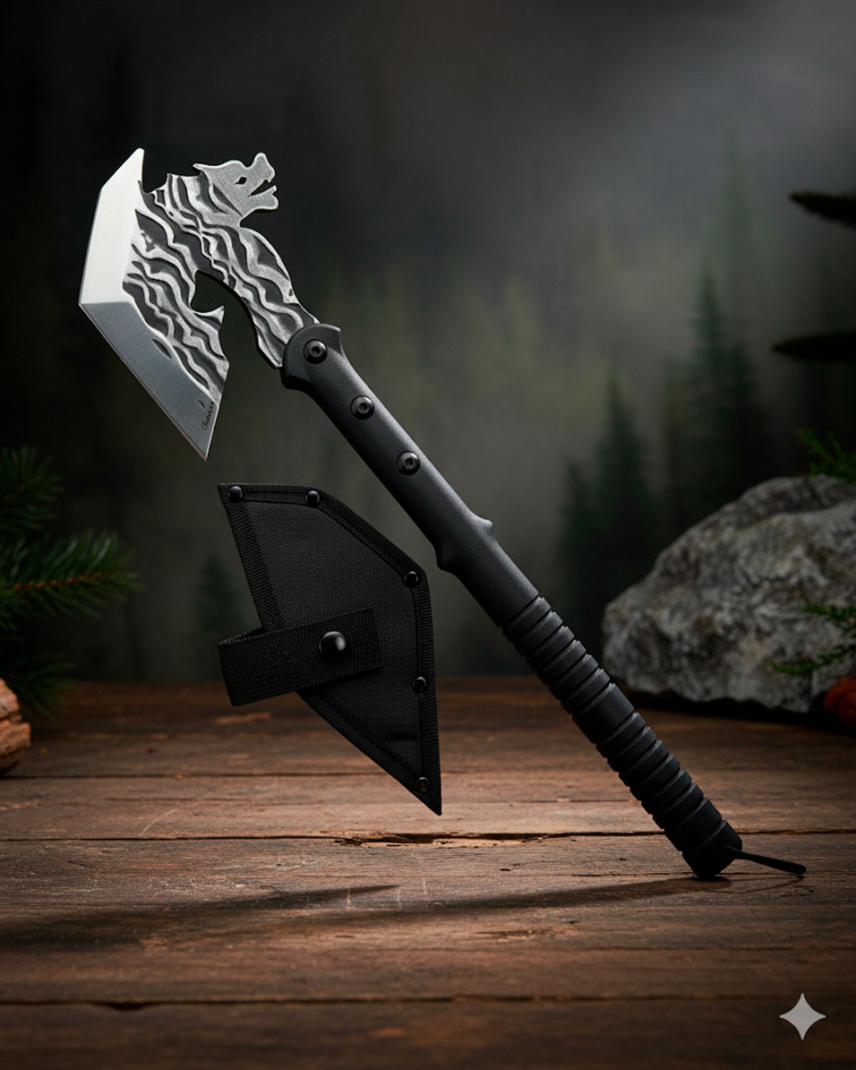 Albainox Tactical Axe with Dragon Head (50 cm.)