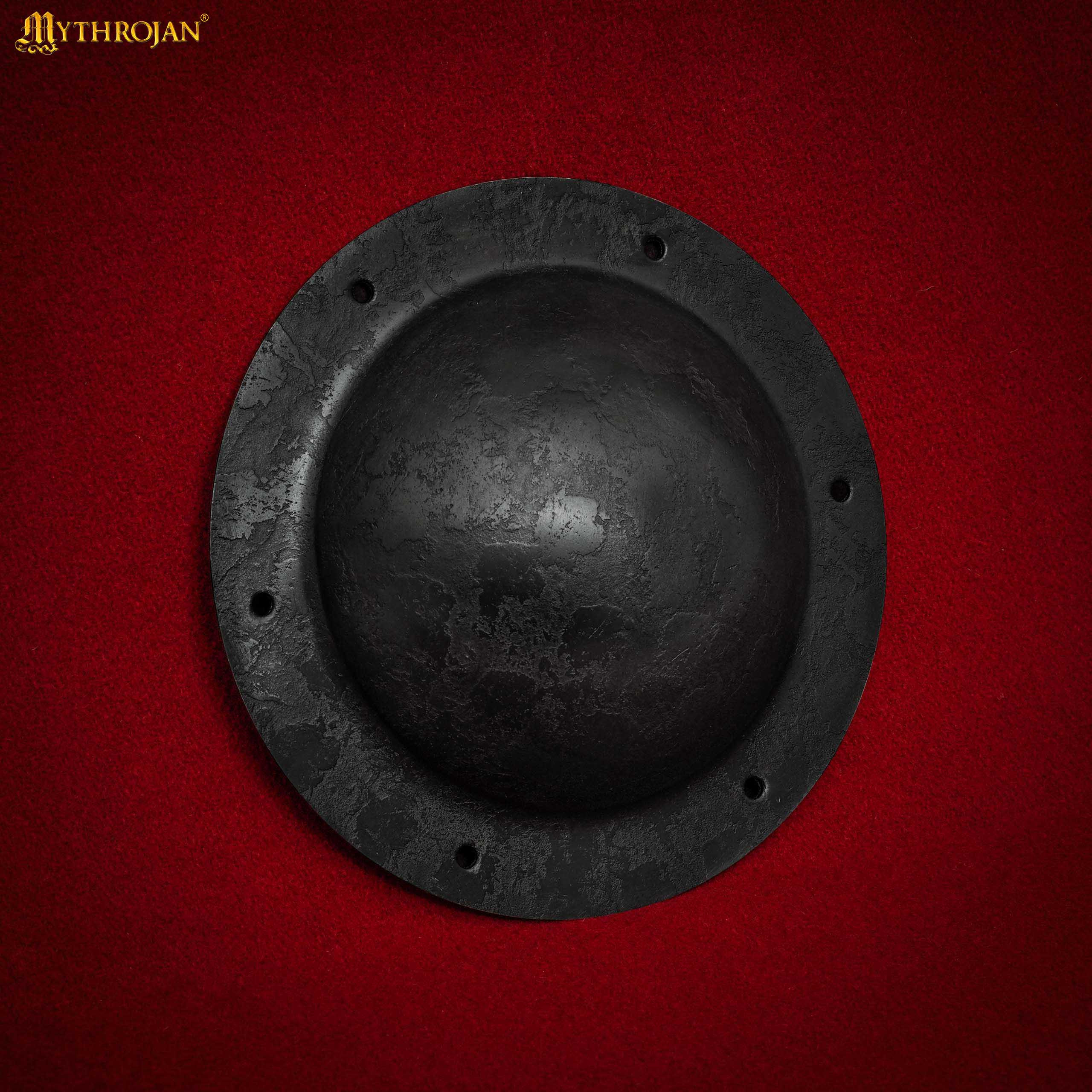 Medieval boss for classic shield, forged steel (caliber 16)