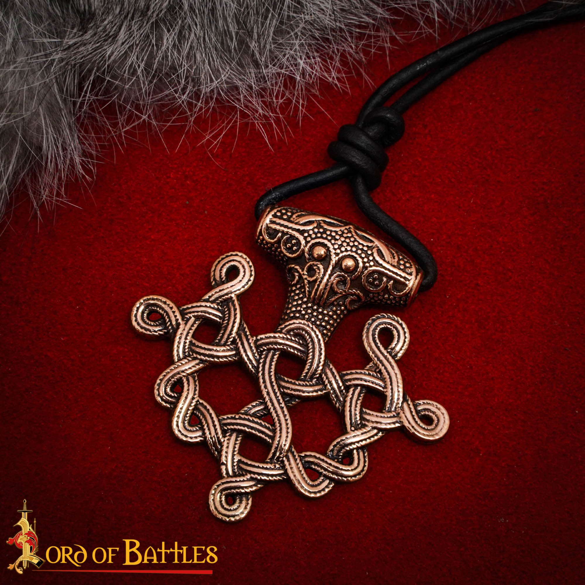 Viking Pendant from the 9th Century in bronze, Nordic design