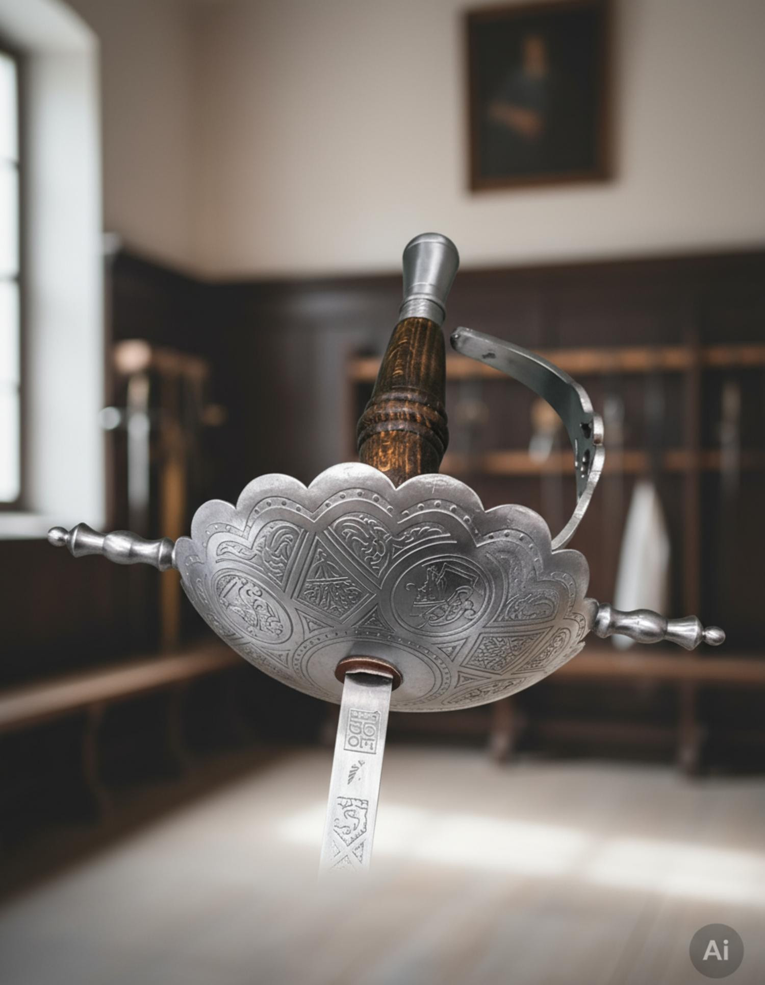 Decorative Colonial Florete, rustic