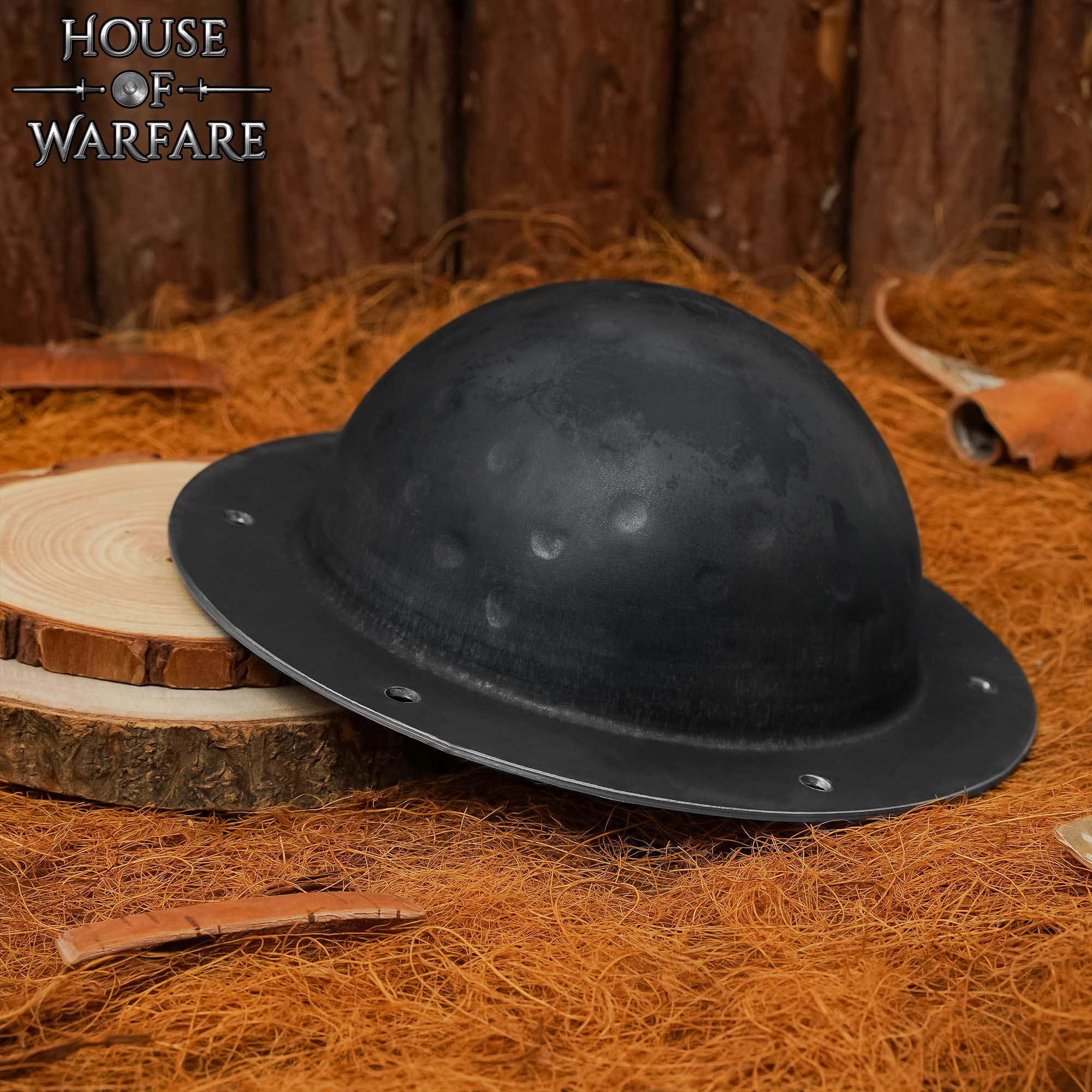 BattleReady Black Steel Umbo, 1.8 mm