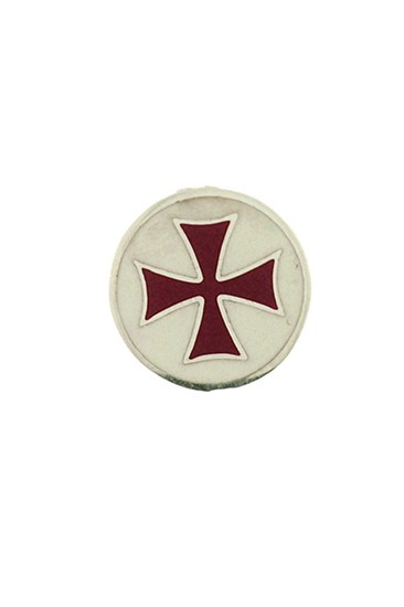 Silver Templar Cross brooch