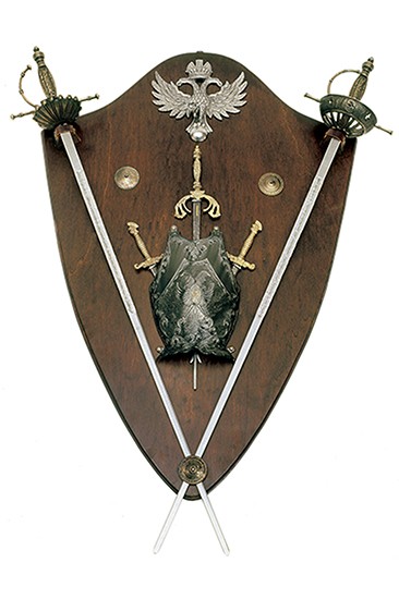Medieval panoply eagles and swords (102x70 cm.)