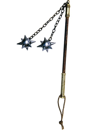 Mini mace 2 heads, long handle