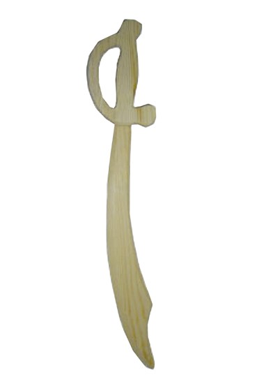 Wooden scimitar for children
