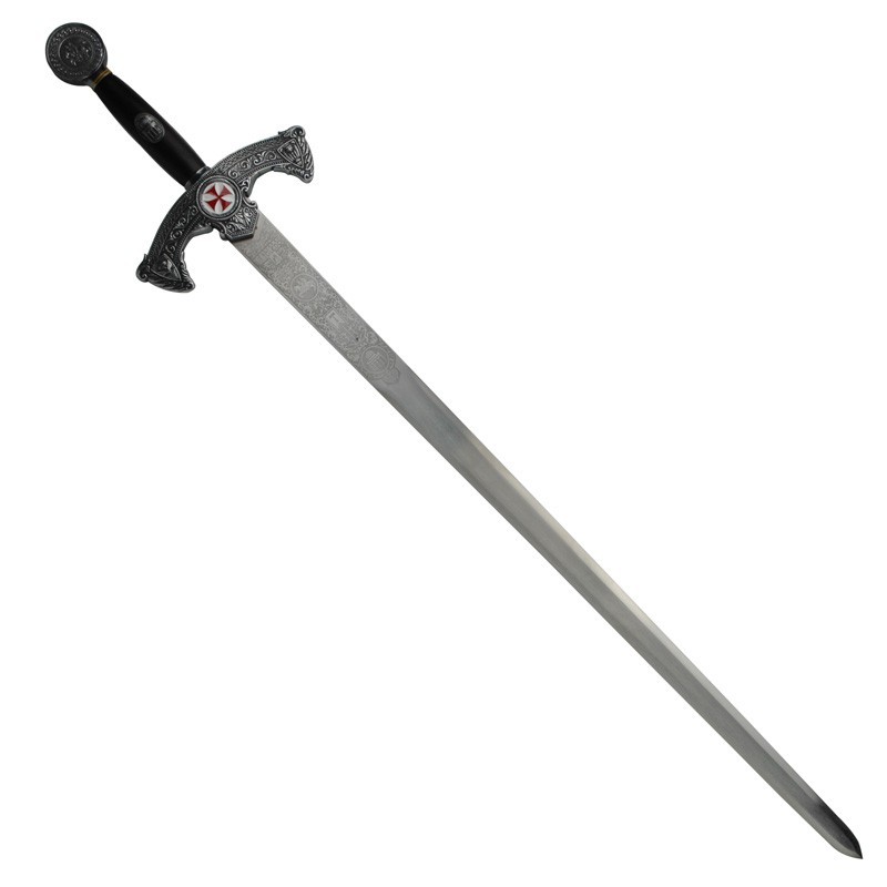 Rustic Templar sword, decorated