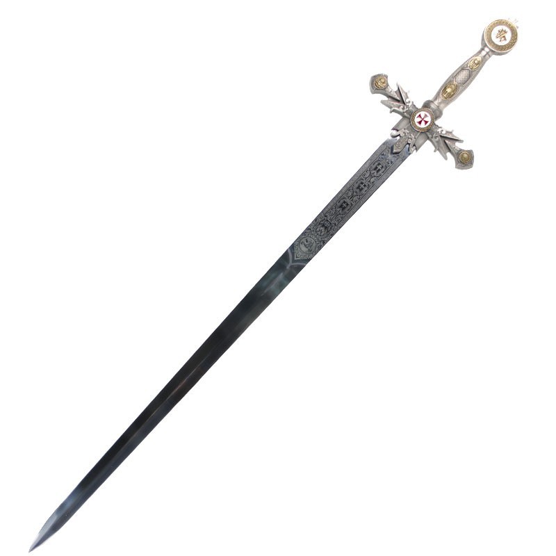 Decorated templar sword