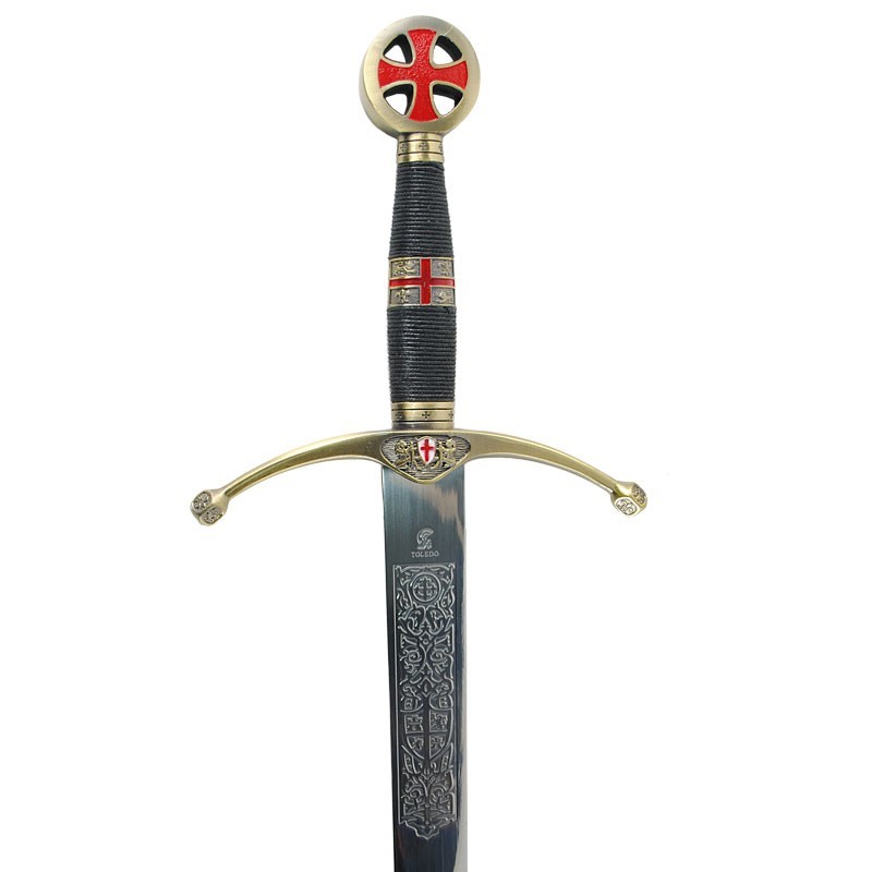 Decorative sword of the Crusaders with engravings