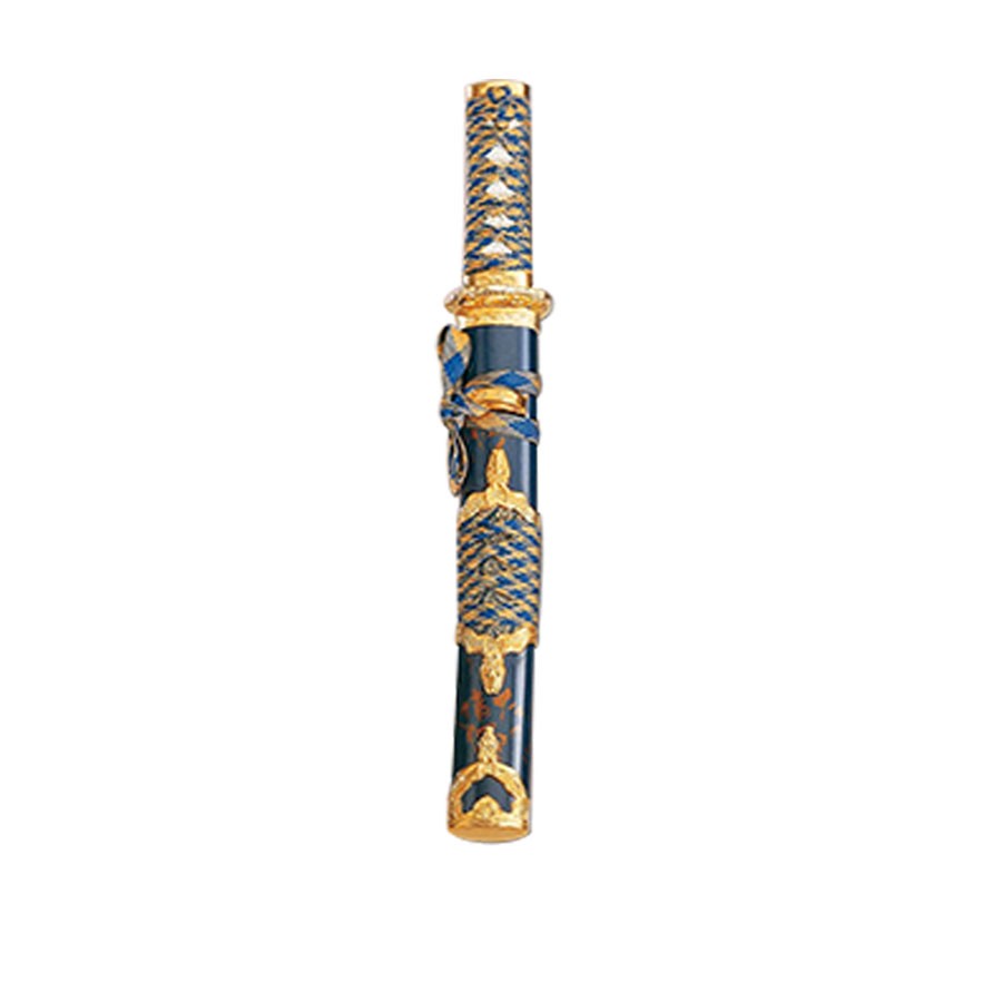 tanto blue-gold scabbard
