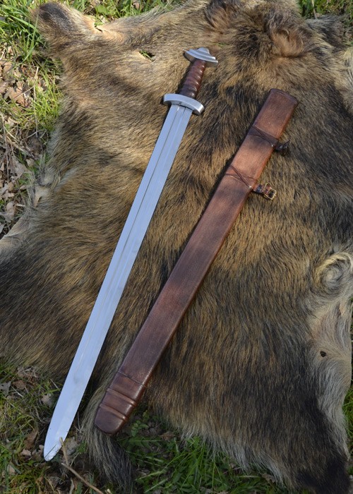 Viking sword with scabbard, functional