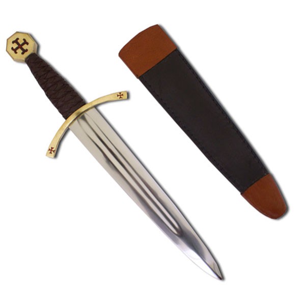 Templar dagger with scabbard