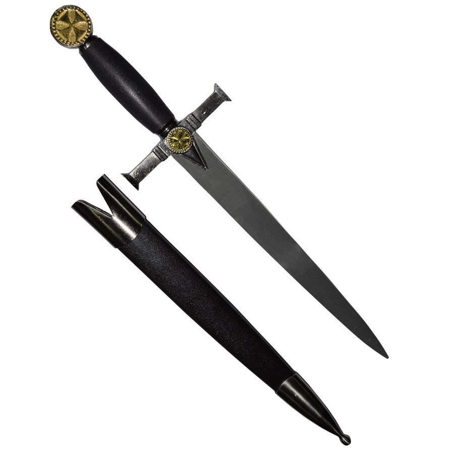 Templar dagger with scabbard