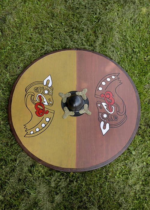 wooden viking shield