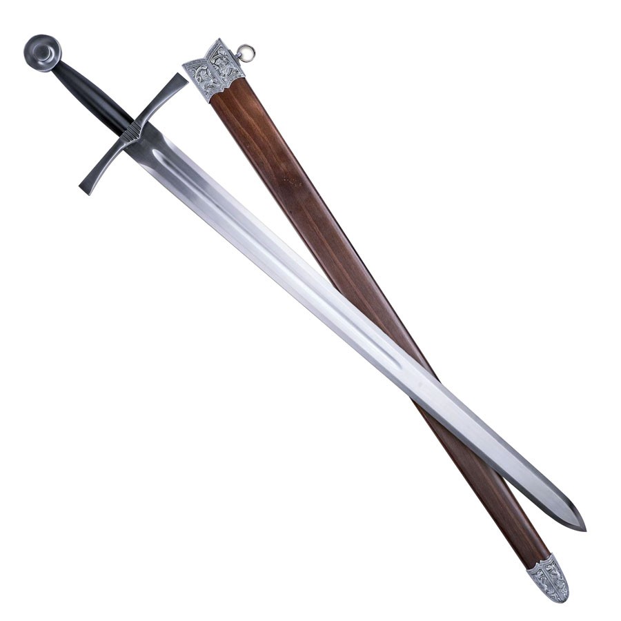 Medieval sword one hand with scabbard