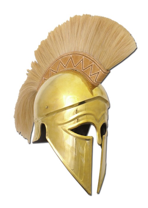 Corinthian Greek helmet with plume
