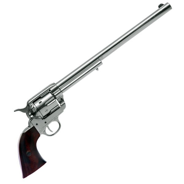 Nickel-plated Peacemaker revolver, USA 1873