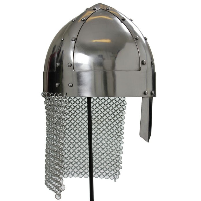 Viking helmet with chain mail
