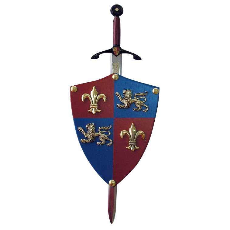 Mini-shield Black Prince with mini-sword