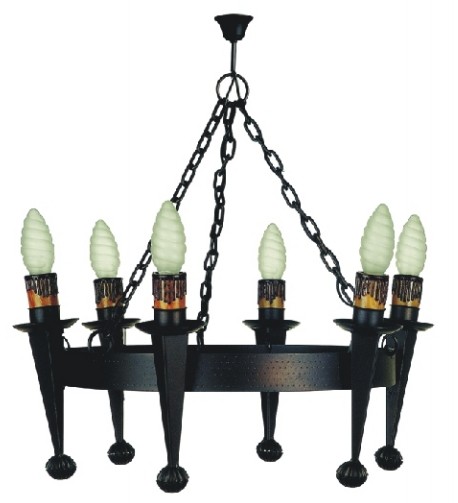 Forge Lamp with Multiple Torches