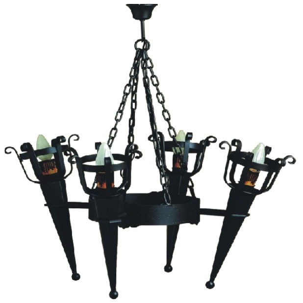 Forge lamp with arms medieval torches