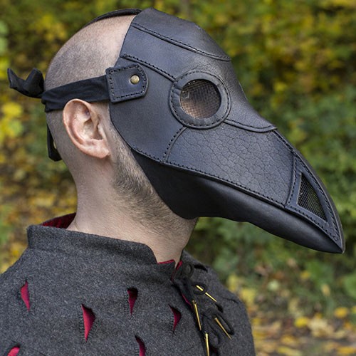 Plague Doctor mask in black