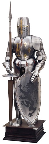 Natural armor with shield and spear