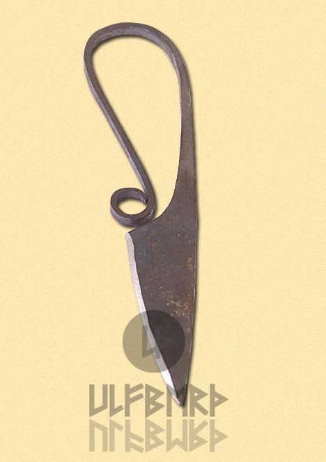 Hand forged medieval knife