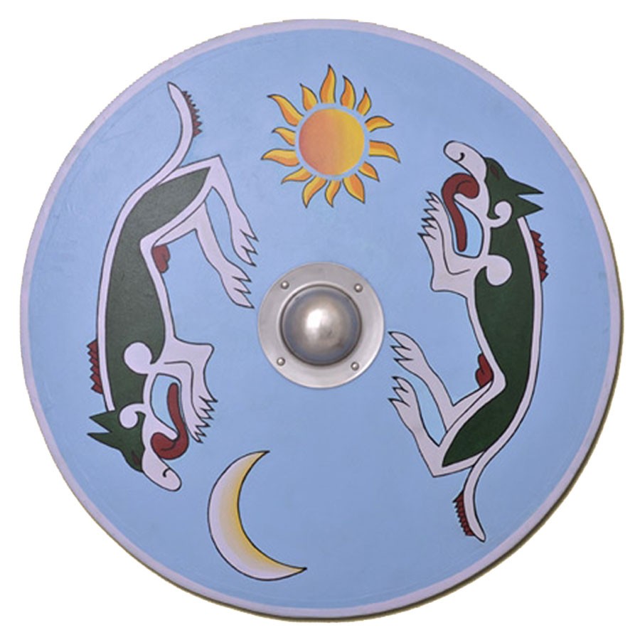 Viking shield Mánagarm and Sköll