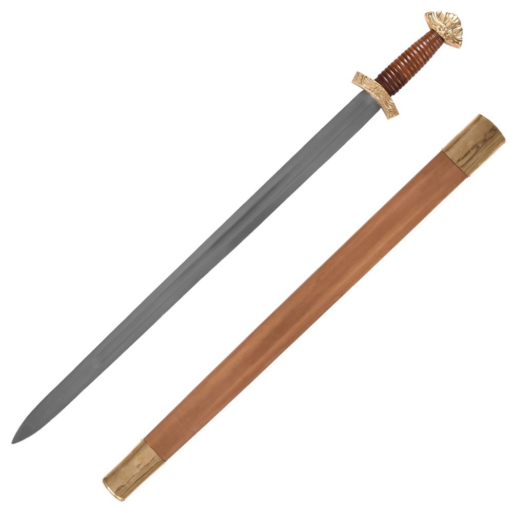 Viking long sword with scabbard