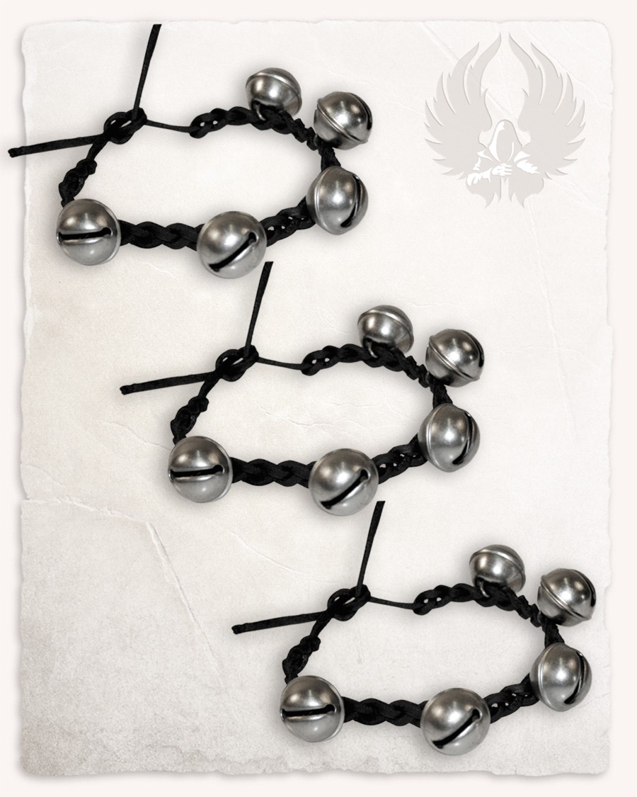 Set of 3 jester bell bracelets