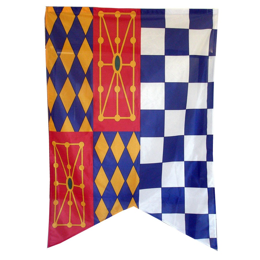 Medieval banner with diamond-squares (150x100 cm)