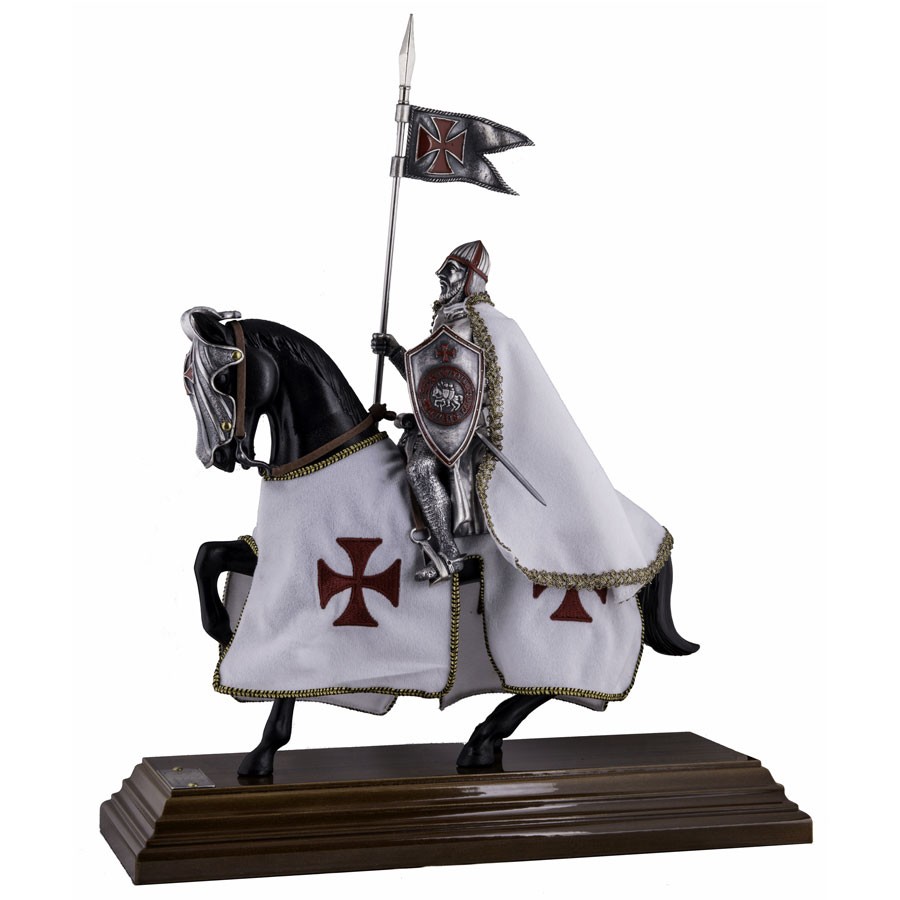 Templar Knight on Horse (33 cms.)
