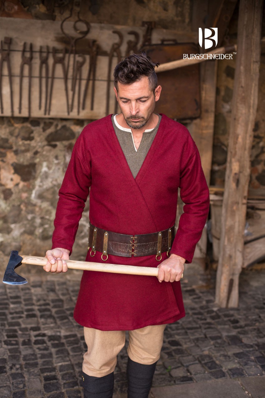 Medieval Tunic Loki red long sleeve