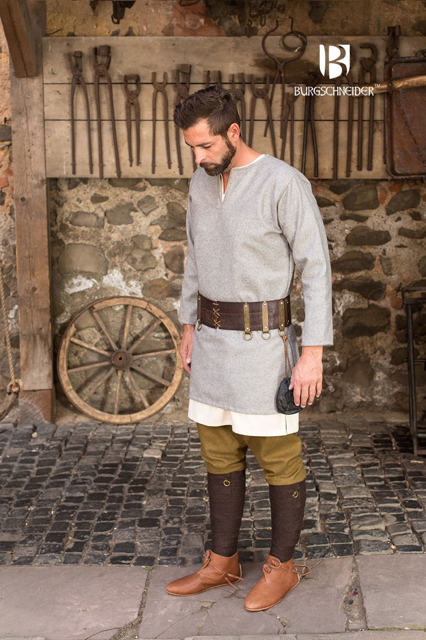 Medieval tunic Lodin, gray