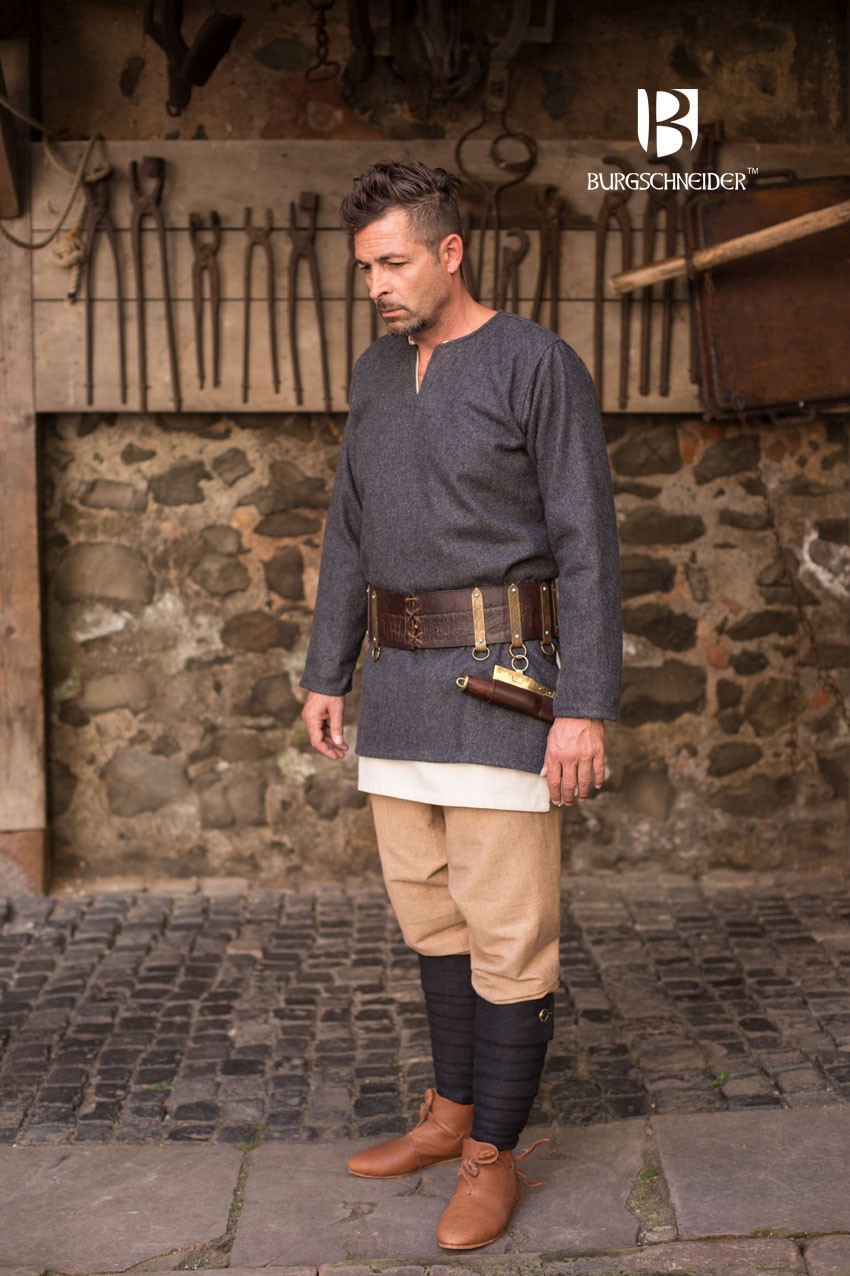 Lodin medieval tunic, dark gray