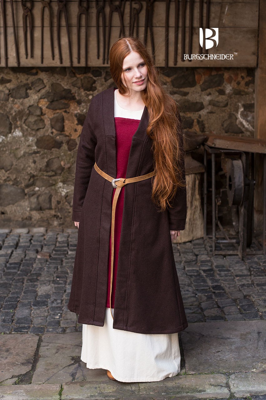 Brial Medieval Aslaug Brown in Wool