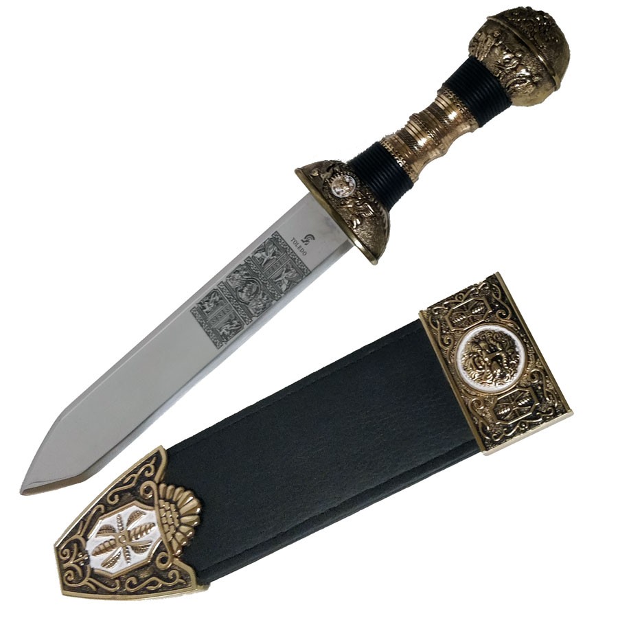Roman dagger with scabbard, 38 cms.