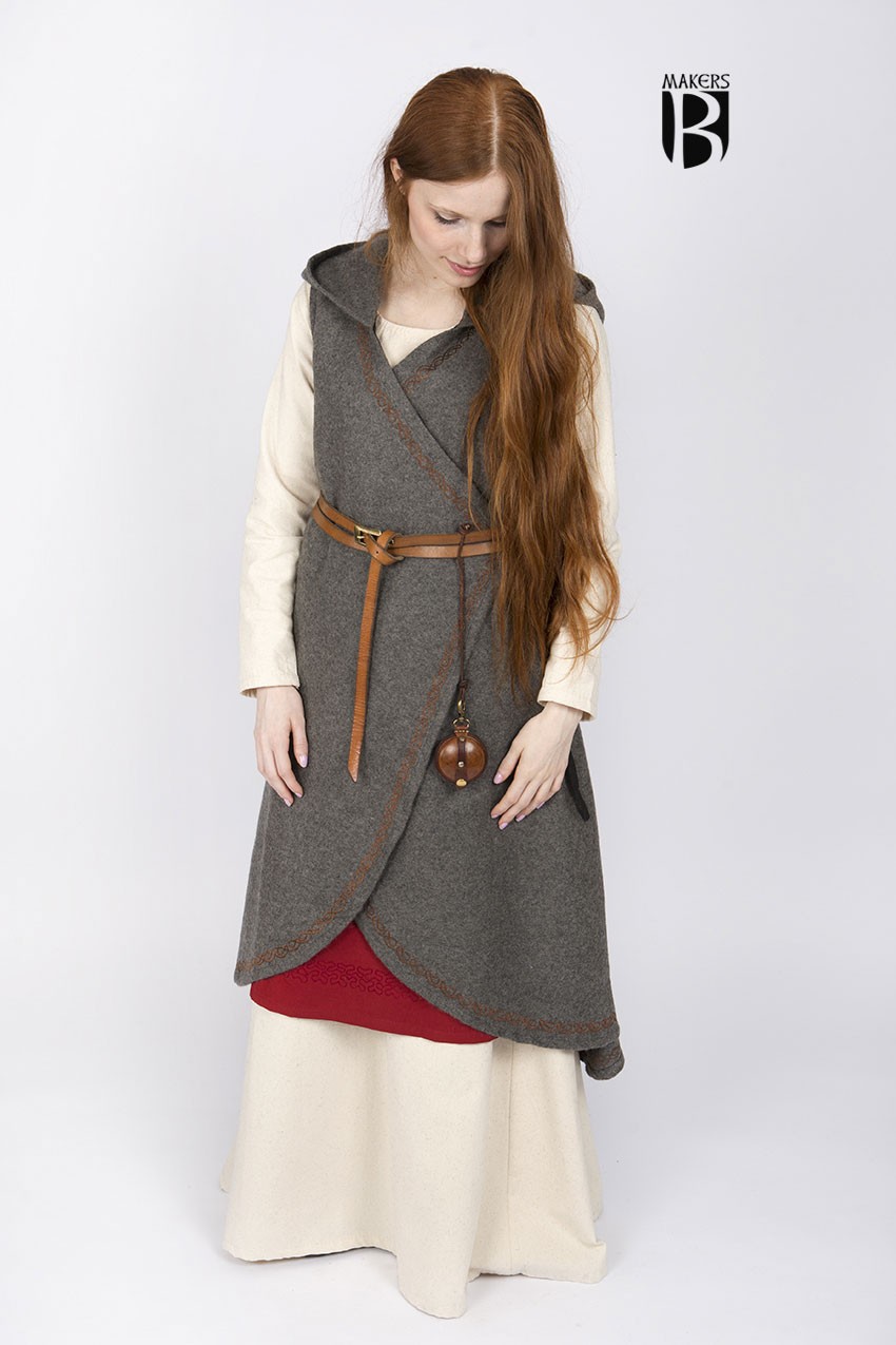 Medieval Brial Myrana, gray wool