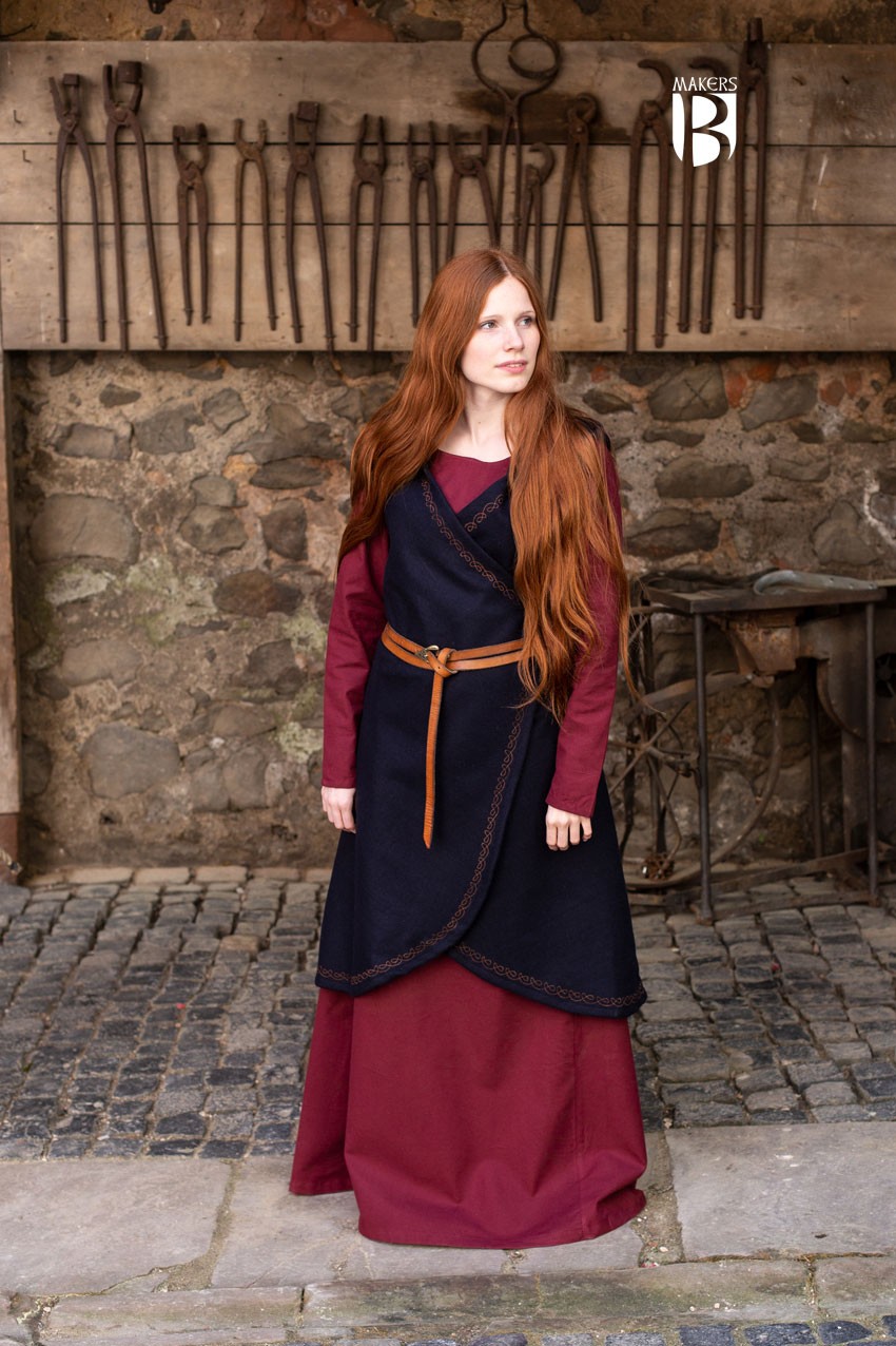 Medieval Brial Myrana, blue wool