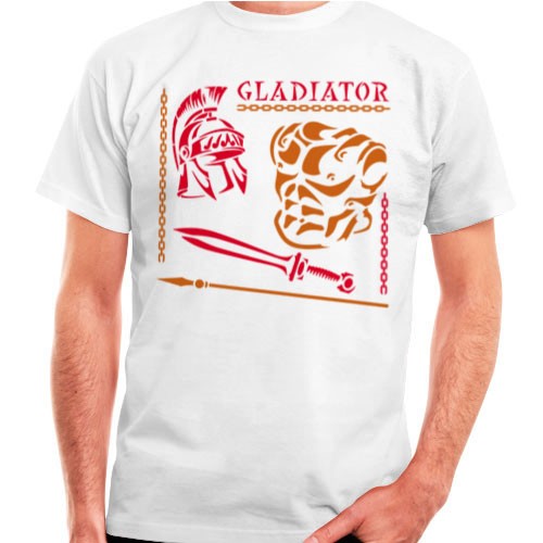 Gladiator and Roman T-shirt, short sleeve
