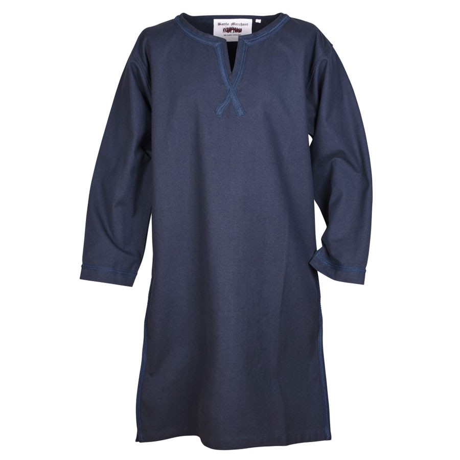 Albrecht long medieval tunic, dark blue