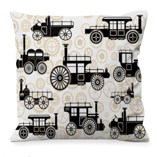 Steam Punk Design Throw Pillow