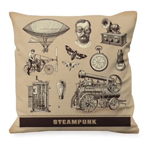 Cushion with Steam Punk Designs