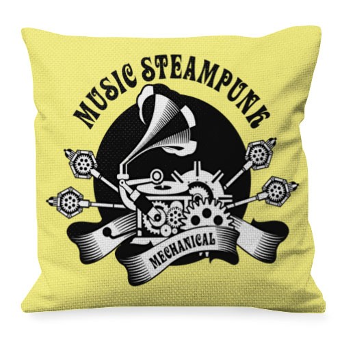 SteamPunk Music Design Cushion